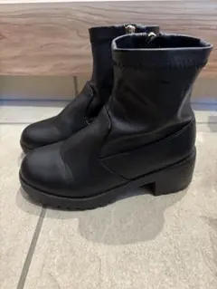 キッズブーツ　21.0㎝　ブラック　合皮