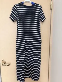 UNIQLO AIRism ボーダー 半袖 ワンピース