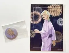 東京リベンジャーズ 中外鉱業　夏の思い出　ブロマイド　ミニ缶バッジ　灰谷竜胆