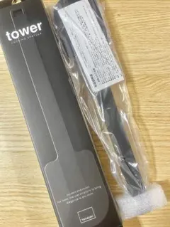 tower シリコンスパチュラ ヘラ ブラック