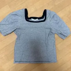Ray Cassin ボーダー スクエアネック カットソー