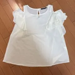 Heather フリルスリーブ ブラウス ホワイト Fのサムネイル