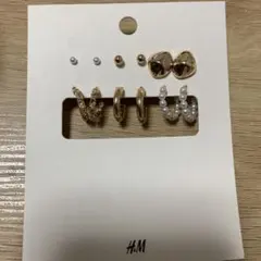 H&M ゴールドピアスセット 新品