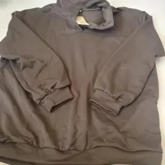 ダークグレー ハイネック スウェット