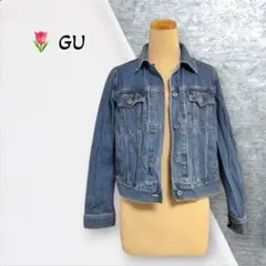 1862【GU】Gジャン デニムジャケット カジュアルコーデ カバーオール M