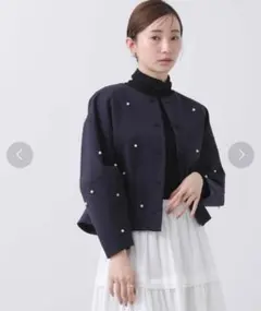 Gready Brilliantノーカラーパールジャケットのサムネイル