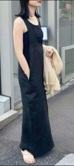 シーナリー 2way リネンタイトワンピース✦新品タグ付き✦black　試着なし