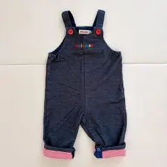 ミキハウス デニム風オーバーオール 70 80