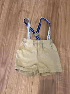 プティマイン　サスペンダー　半ズボン　80