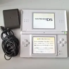 任天堂 DS Lite クリスタルホワイト 純正ACアダプター付
