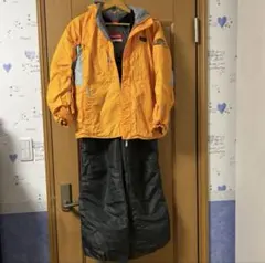 スキーウェア　セット160 オレンジ　グレーfablice スキーウェア 上下