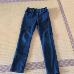 ユニクロ✦HEATTECH✦ダークブルー✦長ズボン✦130㌢