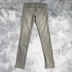 VIS ビス ストレッチ スキニージーンズ 美脚 足長 L グレーのサムネイル