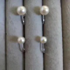 パール イヤリング SILVER金具　まとめ売り