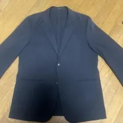 ネイビー テーラードジャケット 2ボタン