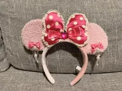 ディズニー ミニー ピンク カチューシャ イヤリング付き