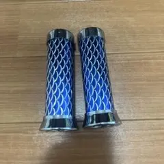 原付用グリップ青色