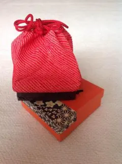 正絹 豆絞り巾着