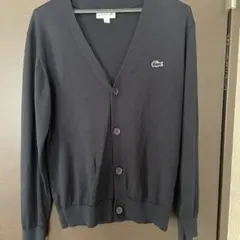 ラコステ　紺　カーディガン
