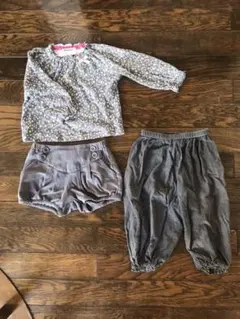 秋色3点❗️2,3,4歳90サイズ☆BeBe,Bonton,familia