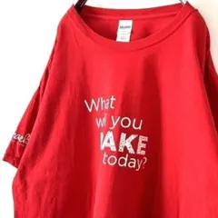 What will you MAKE today TシャツXL レッド赤古着のサムネイル
