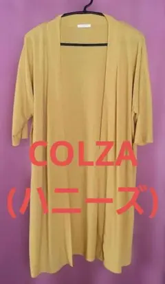 COLZA リブ編みイエローカーディガンのサムネイル