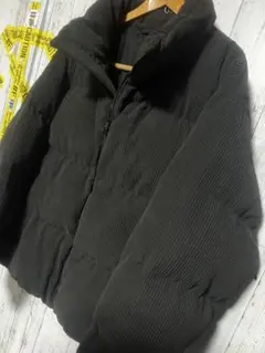 爆限定 GU ダウンジャケット ヒートパデッドコーデュロイブルゾン 短丈 完売品