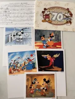 ミッキーとミニー 70周年記念ポストカードセット - メルカリ