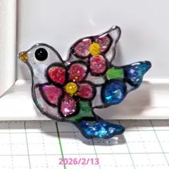 鳩 レジンヘアゴム 天の川 キラキラ鳩 - メルカリ