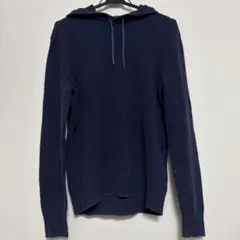 ネイビー フード付き パーカー