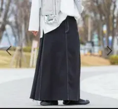 ニコアンド　misayo サイドタックデニムスカート