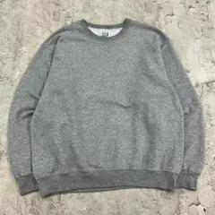 フルーツオブザルーム　ブランク　トップス　長袖　スウェット　古着　杢グレー　L