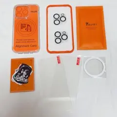 iPhone用クリアケースとカメラ保護ガラスセット