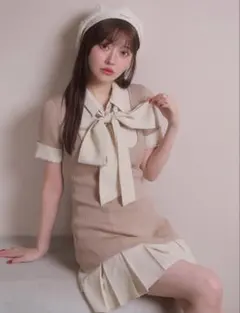 リボンシャツドッキングワンピース 2way LIPSERVICE