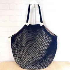 JACK GOMME ジャックゴム ポール&ジョー ネット トート バッグ 黒のサムネイル