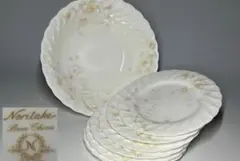 Noritake ノリタケ FLO’s collection ボーンチャイナ7点