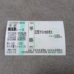 ドリームコア サフラン賞 現地単勝馬券 記念馬券 外れ コレクション