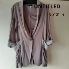 UNTITLED　ベージュ テーラードジャケット サイズ　1