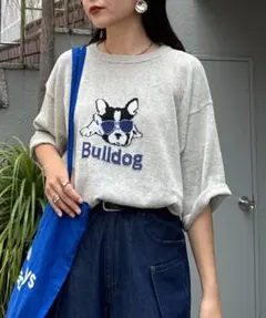 新品 チャオパニックティピー【ユニセックス】アニマル柄犬サマーニット半袖のサムネイル