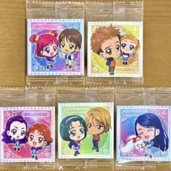 プリキュア ウエハースシール5枚 のぞみ かれん りん うらら こまち くるみ