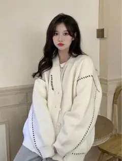 SHEIN Honeyspot コート コントラストトリムドロップショルダー