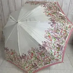 【新品未使用】NINA RICCI ニナリッチ 長傘 雨傘 耐風 イラスト 総柄