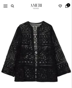 Ameri BATTEN LACE LIKE KNIT JACKETのサムネイル