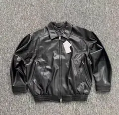 BEAMS ブラックレザー ジャケット sサイズ