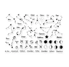 ［大人気！売れてます！］クリアスタンプ2502：星座と月