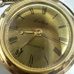 Lotus アンチマグネティック 懐中時計 ゴールド