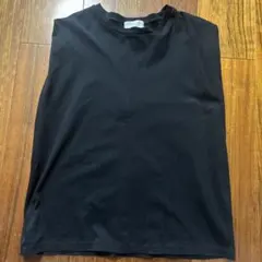 オペーク　シルキースーピマフレンチスリーブカットソー　ブラック　38 M