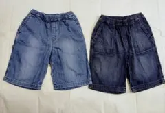 UNIQLO ハーフパンツ 2枚セット 160