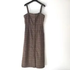 ROWRYS FARM ローリーズファーム　チェック キャミワンピース