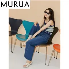 MURUA　ウエストアジャストワイドデニム　BLUE　2号のサムネイル